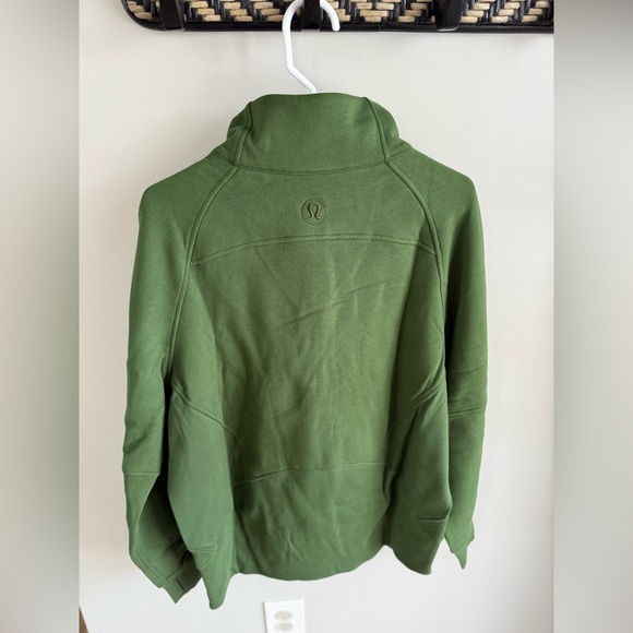 Lululemon Scuba Oversized Funnel Neck Half Zip - Loden Green/Gold - Medium/Large - Picture 14 of 15